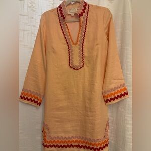 Sail to Sable STS Ric Rac Long Sleeve Tunic Dress Size M